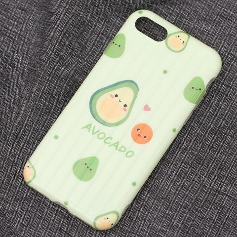 Ốp lưng iPhone 7/8 Nhựa dẻo Glossy IMD Luggage OSMIA CKTG190602 Quả bơ