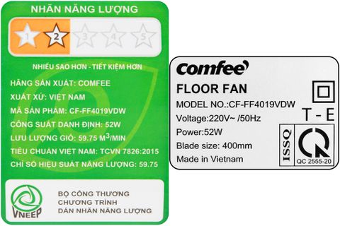 Quạt lửng Comfee CF-FF4019VDW Trắng