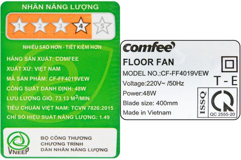 Quạt lửng Comfee CF-FF4019VEW Trắng