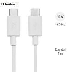  Cáp Type C - Type C 1 m M-Best SMXU75 Trắng 