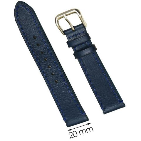 Dây da đồng hồ CKM1K2 Xanh đậm size 20mm