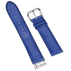  Dây da đồng hồ size 20 mm xanh nhạt DVM3K1 