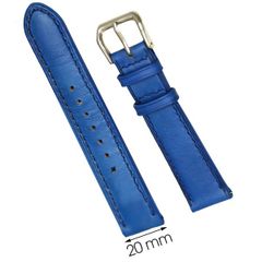  Dây da đồng hồ size 20 mm xanh nhạt DVM6K1 