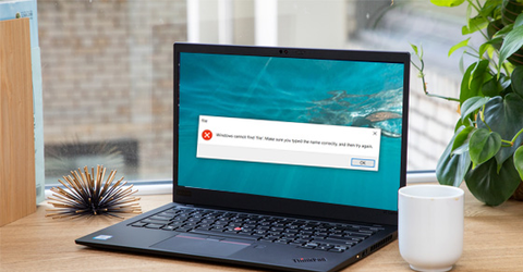 Sửa lỗi Windows cannot find, make sure you typed the name correctly