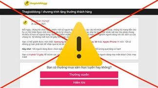 CẢNH BÁO: Xuất hiện loạt website lừa đảo giả mạo Thế Giới Di Động và Điện Máy XANH để đánh cắp thông tin người dùng