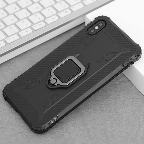 Ốp lưng iPhone Xs Max Nhựa dẻo Mitter JM Đen