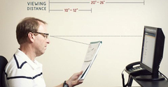  Khoảng cách từ mắt đến màn hình máy tính để không mỏi mắt? Xem để biết 