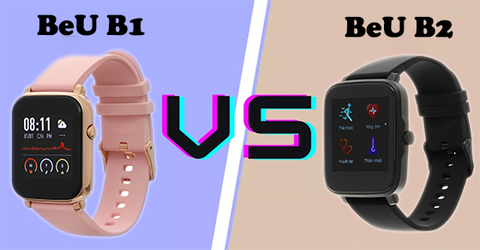 So sánh đồng hồ thông minh BeU B1 với BeU B2 - Nên chọn đồng hồ nào?
