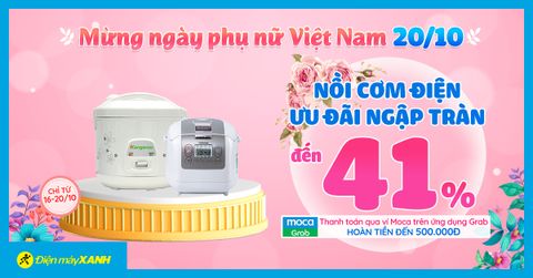 Sale ngày của Nàng - Nồi cơm giảm SỐC đến 41%, giá chỉ từ 500K. Chi liền tay - nàng mê ngay!