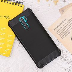  Ốp lưng Redmi 9 Nhựa dẻo New Fiber Grain TPU COSANO Đen 