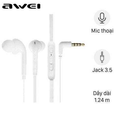 Tai nghe EP Awei Q60Hi Trắng