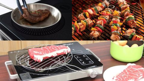 Nên nướng thịt bằng bếp từ, bếp hồng ngoại, bếp than hoa để thịt thơm ngon