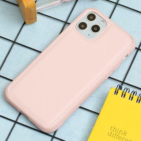 Ốp lưng iPhone 11 Pro nhựa cứng viền dẻo PU Candy OSMIA Hồng