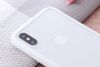Ốp lưng iPhone X-XS Nhựa cứng viền dẻo Glass simple II JM trắng