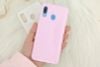 Ốp lưng Galaxy A20 nhựa dẻo Crisdear JM Hồng nhạt