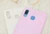 Ốp lưng Galaxy A20 nhựa dẻo Crisdear JM Hồng nhạt