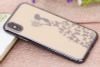 Ốp lưng iPhone X-XS Nhựa dẻo Electroplating đầm dạ hội COSANO đen