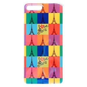 Ốp lưng iPhone 7 Plus - 8 Plus Nhựa dẻo Imd III JM Tháp Eiffel Xanh