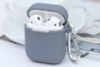 Túi đựng AirPods 1 & 2 silicone kèm móc JM PDC013 Xám