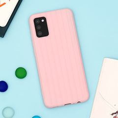  Ốp lưng Galaxy A02S Nhựa dẻo Luggage Matte TPU MEEKER Hồng nhạt 