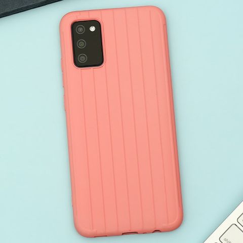 Ốp lưng Galaxy A02S Nhựa dẻo Luggage Matte TPU MEEKER Cam