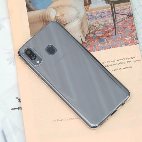 Ốp lưng Galaxy A20 nhựa dẻo Nake Slim JM Nude