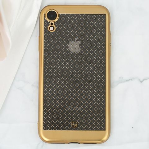 Ốp lưng iPhone XR Nhựa dẻo Noisele JM gold