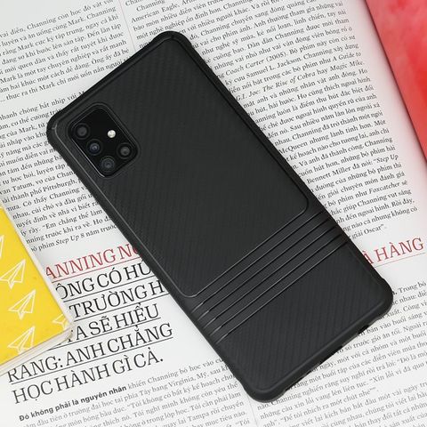 Ốp lưng Galaxy A51/A31 Nhựa dẻo POMPAL JM TPU Đen