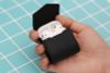 Túi đựng AirPods 1 & 2 nhựa dẻo PU kèm móc JM PL07 Đen