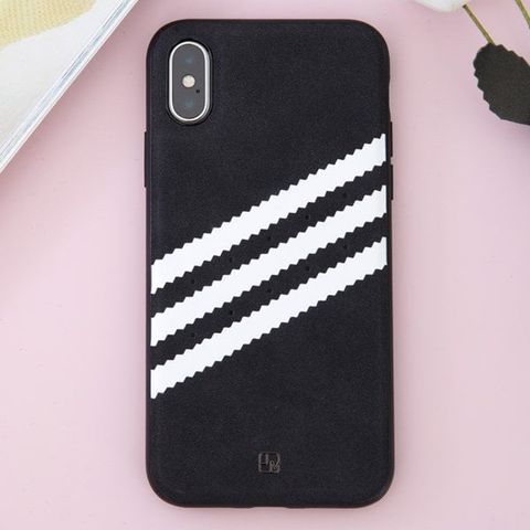 Ốp lưng iPhone X Nhựa dẻo Sporty Đen