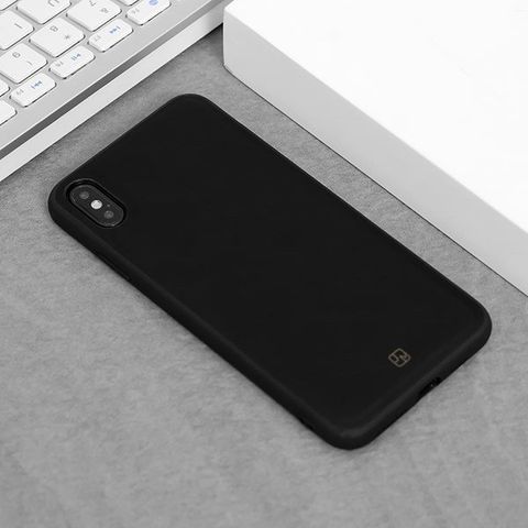 Ốp lưng iPhone Xs Max Nhựa dẻo Tex Kennet JM Đen