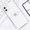 Ốp lưng iPhone 11 nhựa dẻo TPU Electroplating Heartbeat COSANO Silver