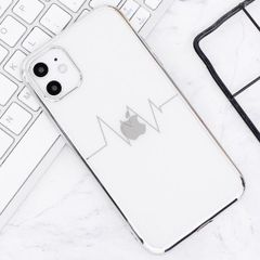  Ốp lưng iPhone 11 nhựa dẻo TPU Electroplating Heartbeat COSANO Silver 