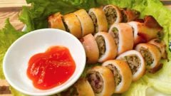  Cách làm mực nhồi thịt nướng bằng nồi chiên không dầu dai ngon hấp dẫn 