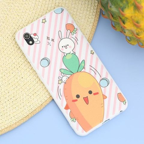Ốp lưng ViVo Y91C Nhựa dẻo TPU PRINTING OSMIA CK190305 Cà rốt Hồng