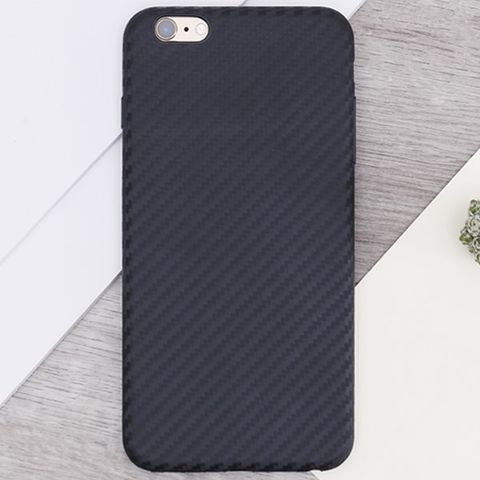 Ốp lưng iPhone 6 Plus - 6S Plus Nhựa dẻo Carbon Fibre TPU COSANO Đen