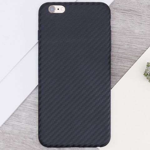 Ốp lưng iPhone 6 Plus - 6S Plus Nhựa dẻo Carbon Fibre TPU COSANO Đen