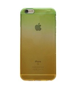 Ốp lưng iPhone 6 - 6s Plus Nhựa dẻo Xanh lá Cam