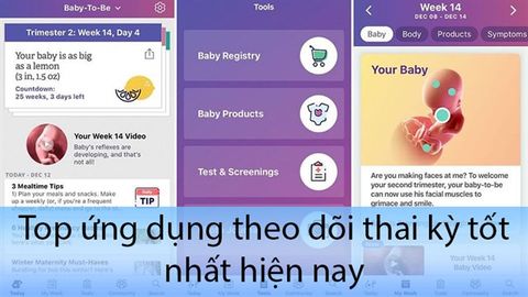 5 ứng dụng theo dõi thai kỳ tốt nhất hiện nay