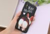 Ốp lưng iPhone X Nhựa dẻo Solid Printing JM JM171113 Kiss my ass Đen