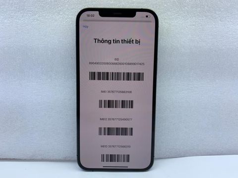 Điện thoại iPhone 12 Pro Max 256GB Graphite (mã sp: #33046477)