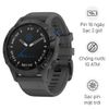 Đồng hồ thông minh Garmin Fenix 6 dây silicone viền Titanium