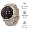Đồng hồ thông minh Garmin Fenix 6 Sapphire dây silicone viền Carbon