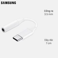  Cáp chuyển đổi Type C sang 3.5mm Samsung EE-UC10JUW Trắng 