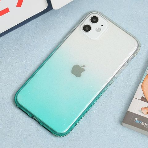 Ốp lưng iPhone 11 nhựa dẻo Shining Diamond OSMIA Xanh