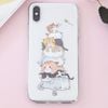 Ốp lưng iPhone X Nhựa dẻo in hình Simple JM Mèo nhỏ Pbag