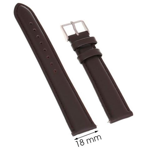 Dây da đồng hồ size 18 mm Nâu M1100.42
