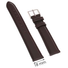  Dây da đồng hồ size 18 mm Nâu M1100.42 