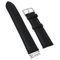  Dây da đồng hồ size 20 mm Đen M1500.41 