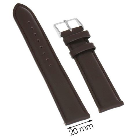 Dây da đồng hồ size 20 mm Nâu M1100.42
